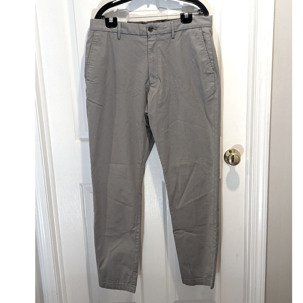 NWT Banana Republic Athletic Chino Pants Gray 36x34 Stretch Casual Golf